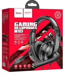 Hoco 3D Wired Gaming Headset Headphones For XBOX PS4 PS5 SWITCH PC audio adapter - Picture 1 of 8