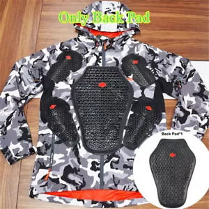 1× Motorcycle Back Protector Soft Pad Jacket Insert Armor Moto Dorsal Equipment - Picture 1 of 12