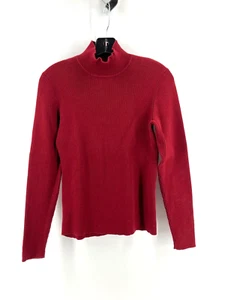 Jones New York Sport Women's Burgundy Red 100% Cotton Knit Sweater Size Small - Picture 1 of 9