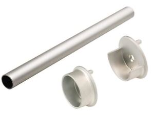 TAG Hardware 1 5/16" Diameter Round Wardrobe Tube Closet Rod with End Supports