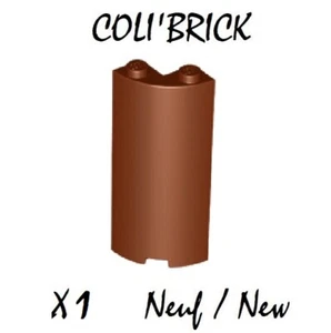 Lego 30987 - 1x Mur Panneau Cylinder Quarter 2x2x5 - Marron Reddish Brown - NEUF - Imagen 1 de 1