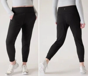 Athleta Rainier Jogger 2X 20W 22W schwarz reflektierend Reißverschlusstaschen halb tailliert - Bild 1 von 10