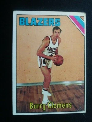 1975-76 Topps Basketball Card # 22 Barry Clemens - Portland Trail Blazers - Image 1 of 3