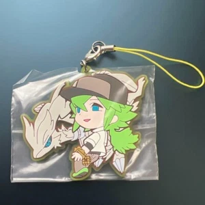 N & Reshiram Rubber Strap Keychain Pokemon Center Limited Trainers 2019 Rare - Picture 1 of 2