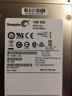 Seagate 1200 SSD St400fm0093 400 Gb 2.5" Internal Solid State Drive - Sas - Image 1 of 4
