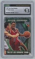1997-98 Score Board Rookies Allen Iverson CSG 9.5 Basketball Card #73