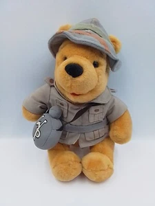 Disney Parks Animal Kingdom 12" Safari Winnie The Pooh Plush Toy - Picture 1 of 10