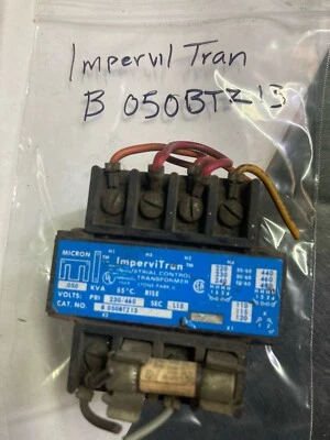 Transformador Impervitran B 050BTZ13 230/460 primario 115 voltios secundario usado Foto 1 de 3