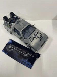 CHRISTOPHER LLOYD SIGNED BACK TO THE FUTURE 1:24 DELOREAN CAR DOC OFFICIALPIX -B - Picture 1 of 4