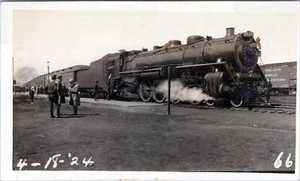 Train Locomotive 1924 Real Found Photograph Chicago Great Western Railway 4x2.5" - Picture 1 of 2