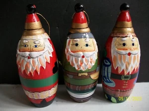 3 Piezas Adornos de Navidad Papá Noel Decoraciones Colgantes - Imagen 1 de 2