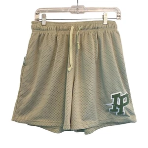 Inaka Power League Mesh Shorts Varsity Patch Streetwear Drawstring Men GreenXL - Picture 1 of 12