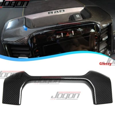 Carbono real para Dodge Ram 1500 TRX Limited 20+ consola central pantalla panel superior Foto 1 de 4
