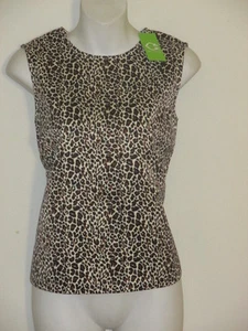 C. Wonder Classic Cheetah Sleeveless Shell Top Sz 00 NWT $128 - Picture 1 of 5