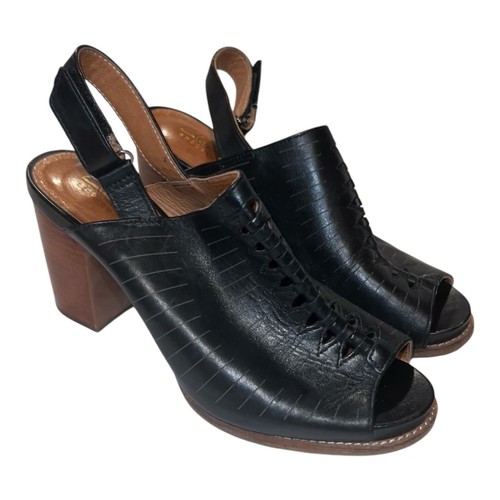 CLARKS sandali donna taglia 8 5 Briatta chiave slingback tacco a blocco punta aperta nuovi