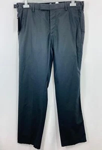 M&S Autograph Black Straight Leg Cotton Trousers UK 36 - Picture 1 of 4