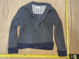 Two Percent Girls Gray Outwear 80% Wool Jacket Size M (14) - Picture 1 of 3