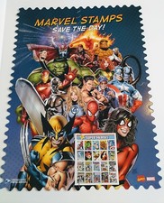 USPS 2007 MARVEL PROMO STAMP PUZZLE Complete Set of Four Greg Land Art VERY RARE
