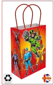 SUPERHELD PARTY PAPIER LECKEREIEN LOOT GESCHENKTASCHE SUPERHELD - GEBURTSTAG GOODY TASCHEN - Bild 1 von 14