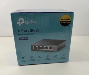 TP-Link TL-SG105, 5 Port Gigabit Unmanaged Ethernet Switch, Network Hub, Etherne - Picture 1 of 9