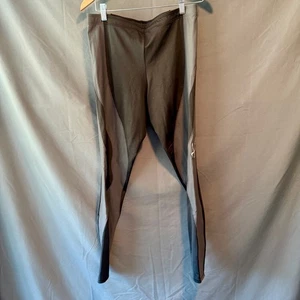 CW-X Men’s Compression Tights Black Gray XL Coolmax Lycra Running Training Pants - Picture 1 of 6