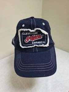 Cleveland Indians Hat Cap Strap Back Blue Cleveland Clinic Promo Patch MLB - Picture 1 of 3