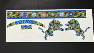Detroit Lions Camo Salute to Service Mini Football Helmet Decal Set - Picture 1 of 1