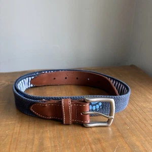 Peter Millar PGA National Golf Bear Paw Gürtel - Leder/Canvas - Herren Größe 32 - Bild 1 von 8