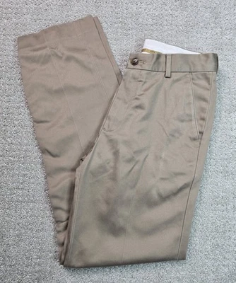 Pantalones de vestir Class Club Gold Label 14 niños algodón caqui frente plano tostado escuela Foto 1 de 4