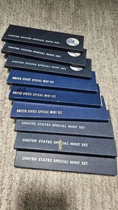 Lot Of (9) SMS Special Mint Sets - 1966 (x6) + 1967 (x3) - Picture 1 of 3