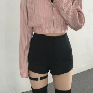 Lady Slim Bandage Shorts High Waist Elastic Punk Rock Jazz Dance Hot Pants Hippy - Picture 1 of 7