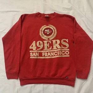 Felpa girocollo vintage San Francisco 49ers taglia L logo 7 NFL - Foto 1 di 12