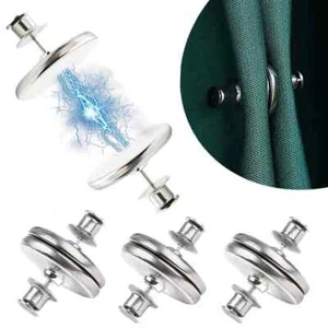 20MM 10 Paia Clip Magnetiche per Tende Schienali Fibbia Clip per Tende Fascetta Fissa - Foto 1 di 3