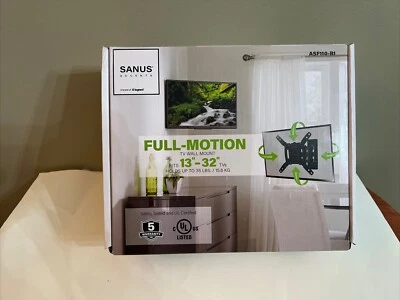 Sanus Accents Full Motion TV Wall Mount for 13"- 30" TVs. Holds Up To 35lb. - Image 1 of 4