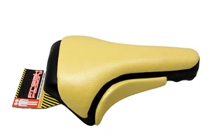 Gelber BMX Freak Factory Monster Rampe Sitz Sattel Anzug jedes BMX & Grab Hand Grip - Bild 1 von 4