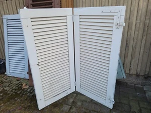 Fensterladen - Holz - gebraucht - Höhe 126 cm - Breite 60,5 cm - Bild 1 von 21