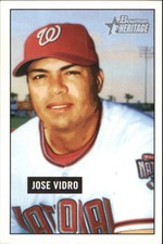 2005 Bowman Heritage Baseball Minis #41 Jose Vidro Washington Nationals