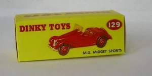 Repro Box Dinky Nº129 MG Midget Sport rojo o blanco - Imagen 1 de 2