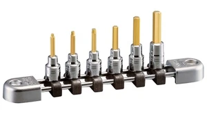 NEPROS 1/4" HEX BIT SOCKET 6 SIZE SET (2~6mm) NTBT206A - Picture 1 of 3