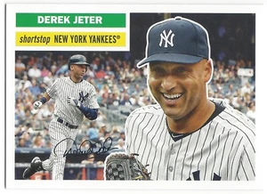 2023 Topps Archives 1956 White Back Variation SP #11 Derek Jeter Yankees - Bild 1 von 2