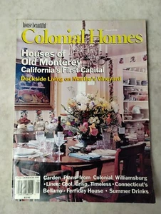 Vintage August 1996 Colonial Homes Magazine Old Monterey Martha's Vineyard - Picture 1 of 3