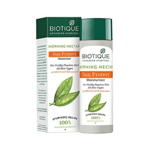 Biotique Morning Nectar Sun Protect Moisturizer SPF 30 UVA/UVB Sunscreen| Contai - Picture 1 of 10