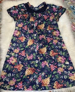 VTG Vanity Fair Nightgown Dress Satin Floral Medium Made in USA Button Up - Picture 1 of 7