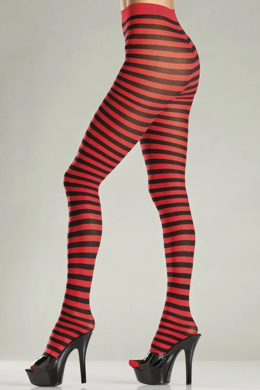 Nuevas pantimedias para mujer Be Wicked negras blancas rojas cintura alta de nailon Foto 1 de 1