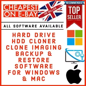 Hard drive HDD cloner clone imaging backup and restore software program windows - Picture 1 of 3