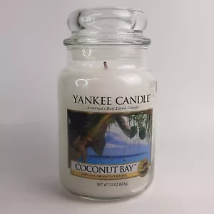 Yankee Candle Coconut Bay Large Scented 623g Jar Retired Old Logo Gift Rare - Picture 1 of 5