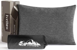 Travel Pillow Compressible Camping Pillow for Sleeping Shredded Memory Foam Pill - Picture 1 of 8