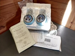 2 ADORNOS DE LOBO BRADFORD EXCHANGE ""MIDNIGHT HARMONY & NIGHT WATCH"" CON CERTIFICADO DE AUTENTICIDAD" - Imagen 1 de 8