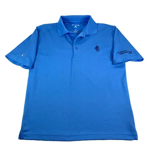 Antigua Polo Shirt Atlanta Athletic Club Blue Golf Youth Med Boy Girl Famed AAC - Picture 1 of 24
