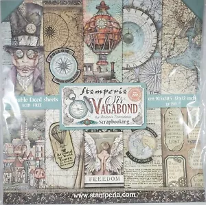 Stamperia Sir Vagabond 12x12 Papierblock 10 doppelseitige Blätter viktorianisch Steampunk - Bild 1 von 2